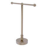 Allied Brass Vanity Top 2 Arm Guest Towel Holder in Matte Gray