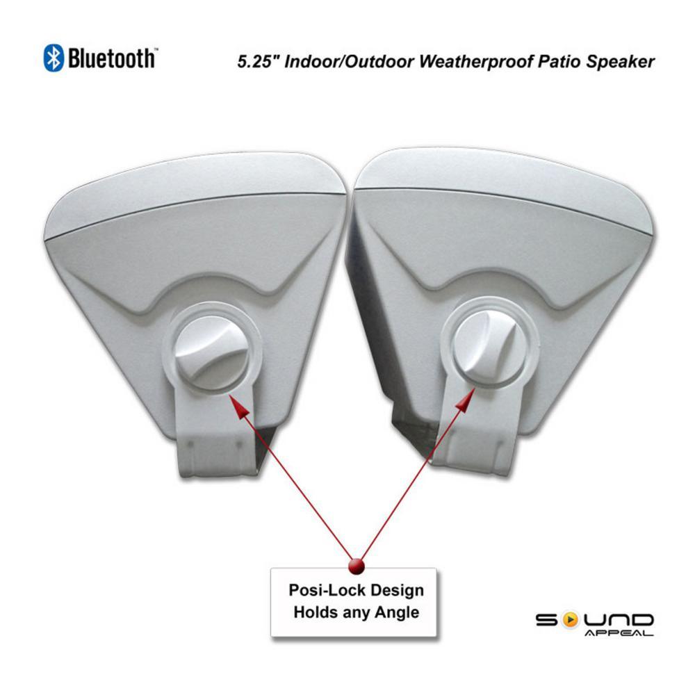 Bluetooth 6.50 in. Indoor/Outdoor Weatherproof Patio Speakers Wireless Outdoor Speakers, Beige - Super Arbor