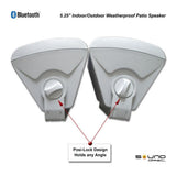Bluetooth 6.50 in. Indoor/Outdoor Weatherproof Patio Speakers Wireless Outdoor Speakers, Beige - Super Arbor