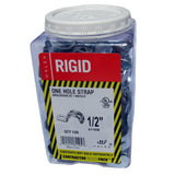 1/2 in. Rigid 1-Hole Conduit Straps (100-Pack) - Super Arbor