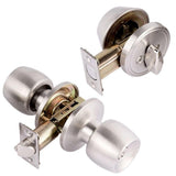 Single Cylinder Satin Nickel Combo Set - Super Arbor