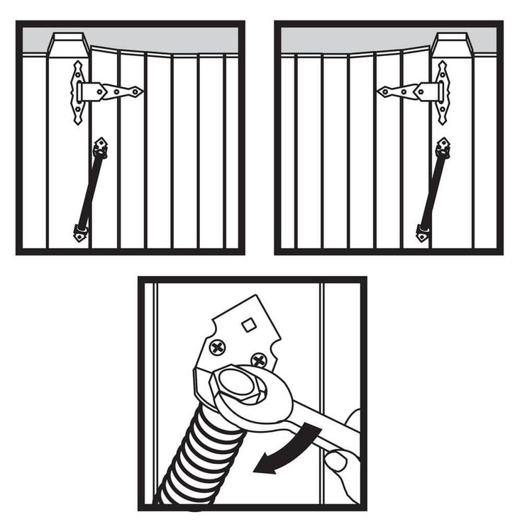 Everbilt 11 in. Black Gate Spring