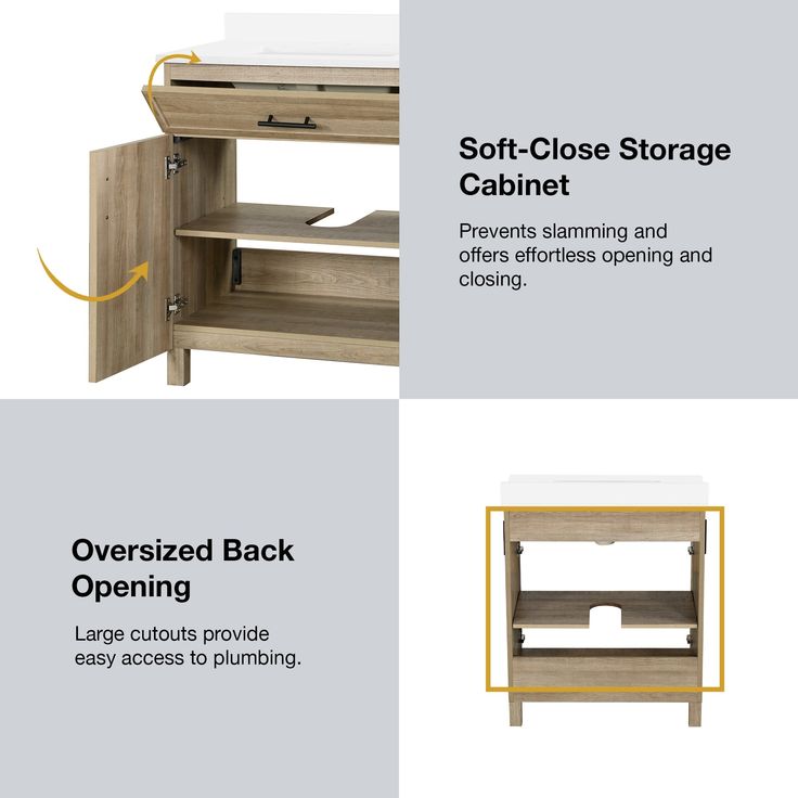 Style Selections Dolton 30-in Natural Oak Undermount Single Sink Bathroom Vanity with White Engineered Stone Top