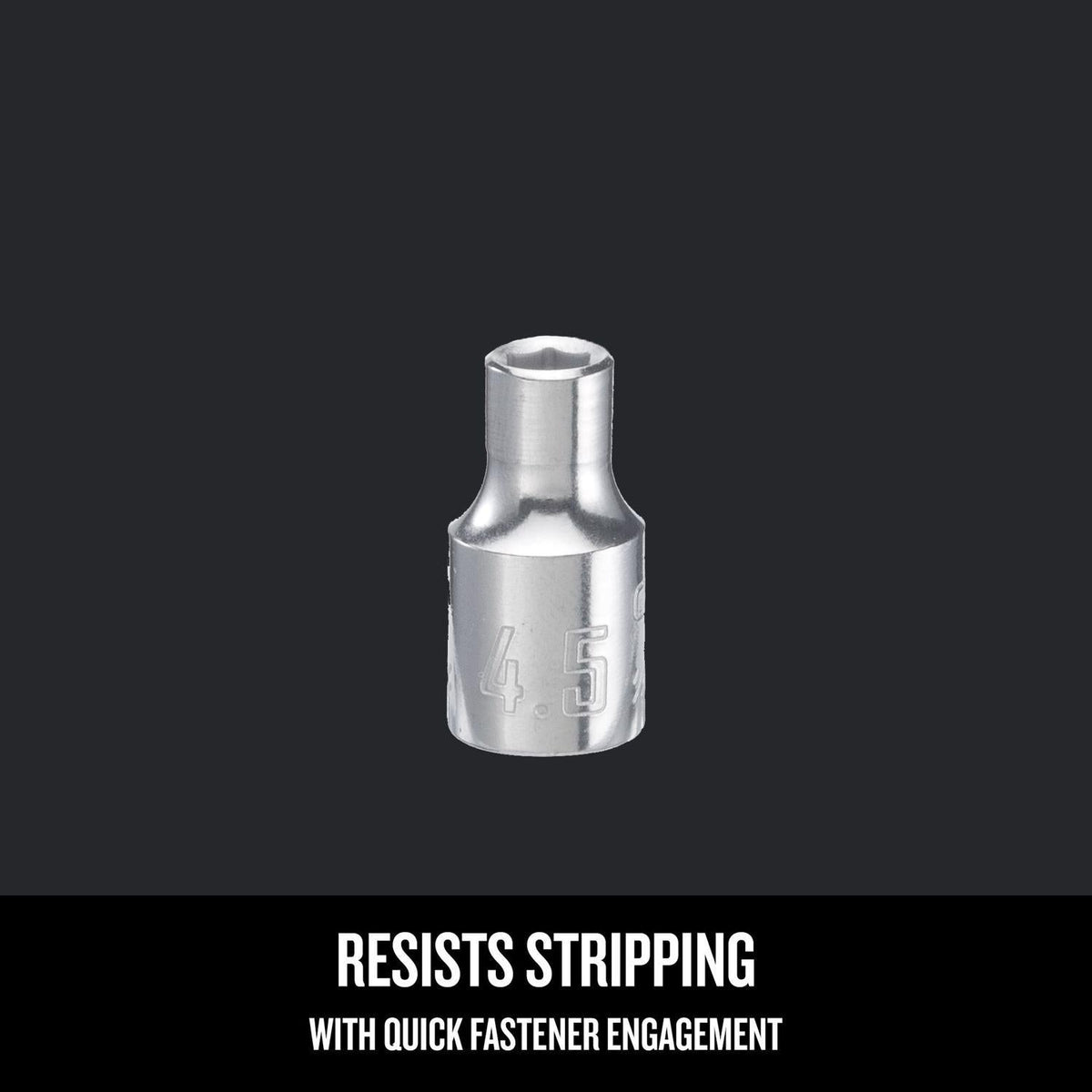 Craftsman 4.5mm Metric 6-Point Shallow Socket, 1/4-inch Drive