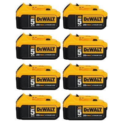20-Volt MAX XR Premium Lithium-Ion 5.0Ah Battery Pack (8-Pack) - Super Arbor