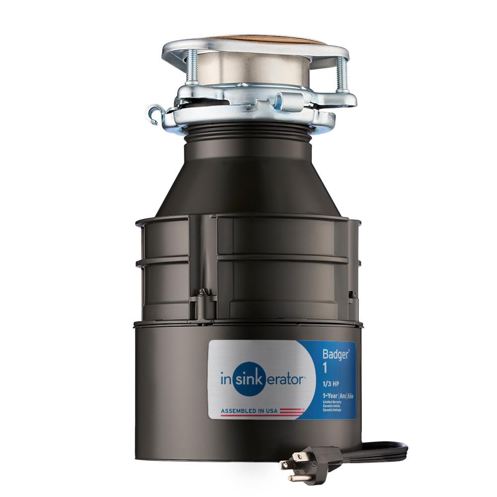 InSinkErator 1/3 HP Continuous Feed Garbage Disposal with Power Cord - Super Arbor