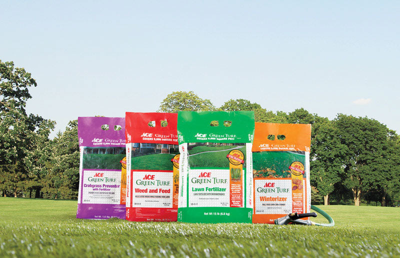 Ace 4 Step Annual Program Lawn Fertilizer for All Grasses, Covers 5,000 sq ft