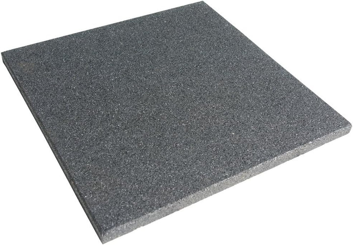 Rubber-Cal "Eco-Sport" 3/4-inch Interlocking Rubber Tiles, 20" x 20" x 3/4" — 5-Pack, 14 sq ft Coverage, Coal