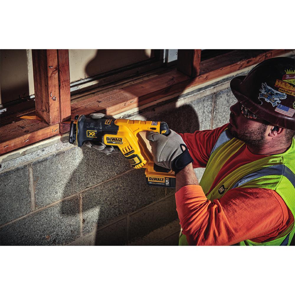 20-Volt MAX XR Lithium Ion Brushless Cordless Compact Reciprocating Saw Kit with Bonus 20-Volt MAX Battery Pack - Super Arbor