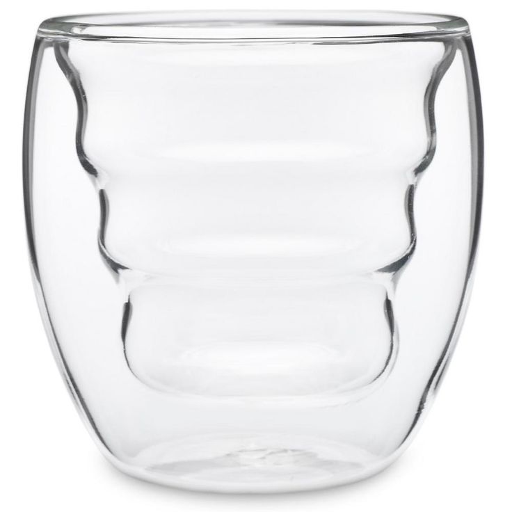 Curva Artisan Series 8 oz. Double Wall Beverage Glasses and Tumblers (Set of 4)