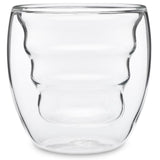 Curva Artisan Series 8 oz. Double Wall Beverage Glasses and Tumblers (Set of 4)
