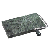 Natural Green Marble Stone 5 in. L x 8 in. W Cheese Slicer, Butter Cutter with Replacement Wire