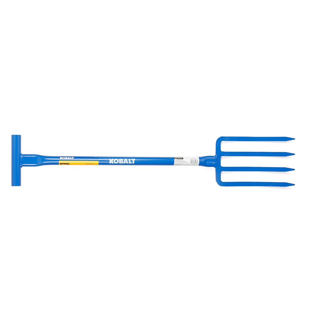 Kobalt Roofing Fork Roof Rake, 41-in All-Steel, 4 Diamond-Point Tines