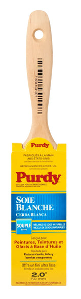 Purdy White Bristle Sprig Natural Bristle Flat 2-in Paint Brush