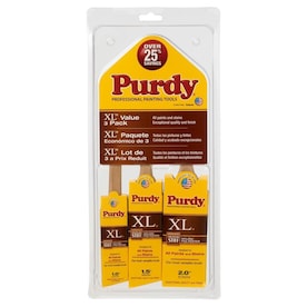 Purdy 3-Pack XL Nylon-Polyester Blend Angle 1.5-in Paint Brush - Super Arbor