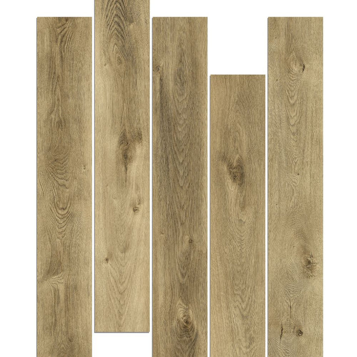 Deco Products HydroStop Miami Waves Vinyl Plank Sample, 7 in x 6 in, 20‑mil Wear Layer