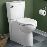 American Standard Cadet 3 White Round Standard Height 2-Piece Toilet, 12-in Rough-In