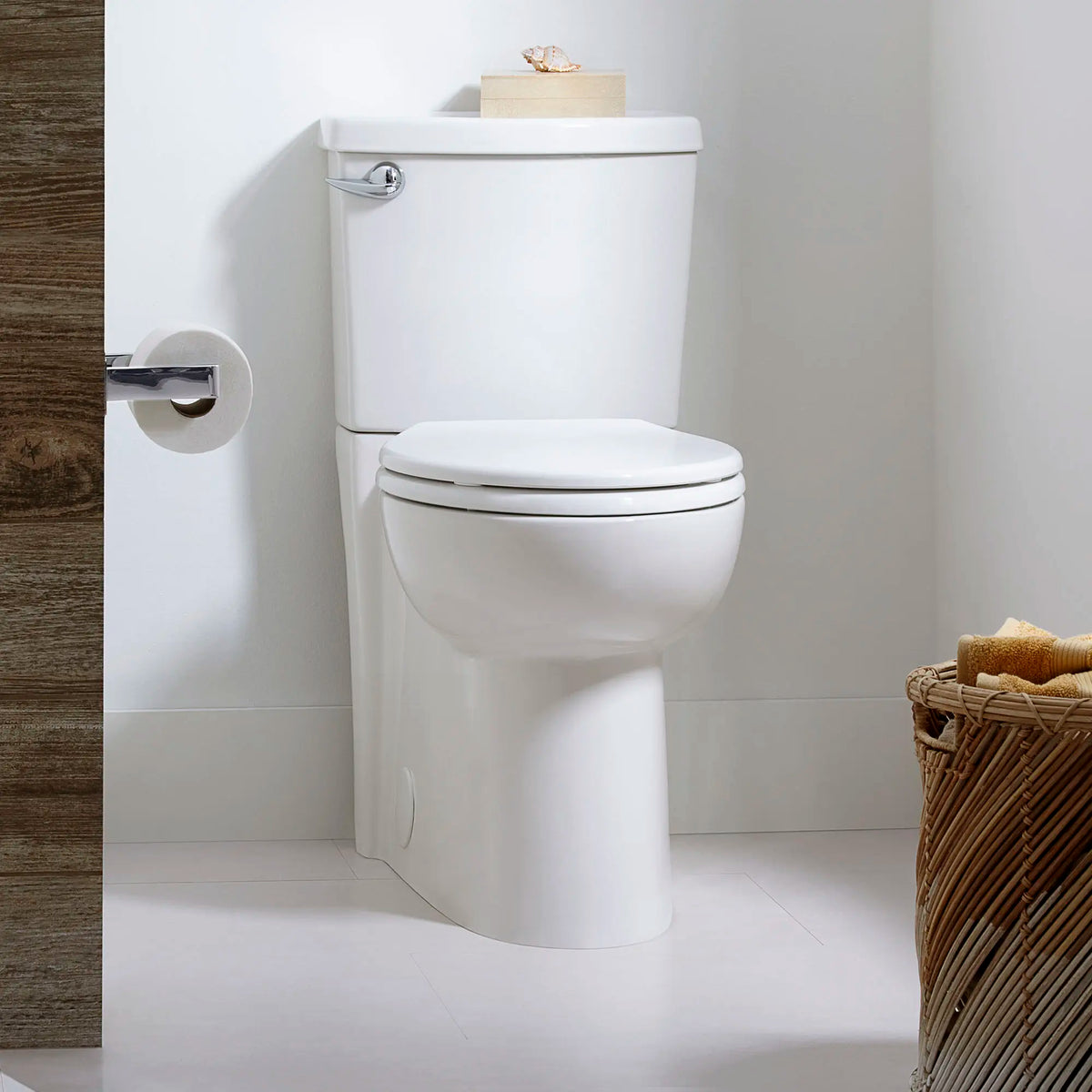 American Standard Cadet 3 White WaterSense Elongated Chair Height Toilet, 12-in Rough-In (ADA Compliant)