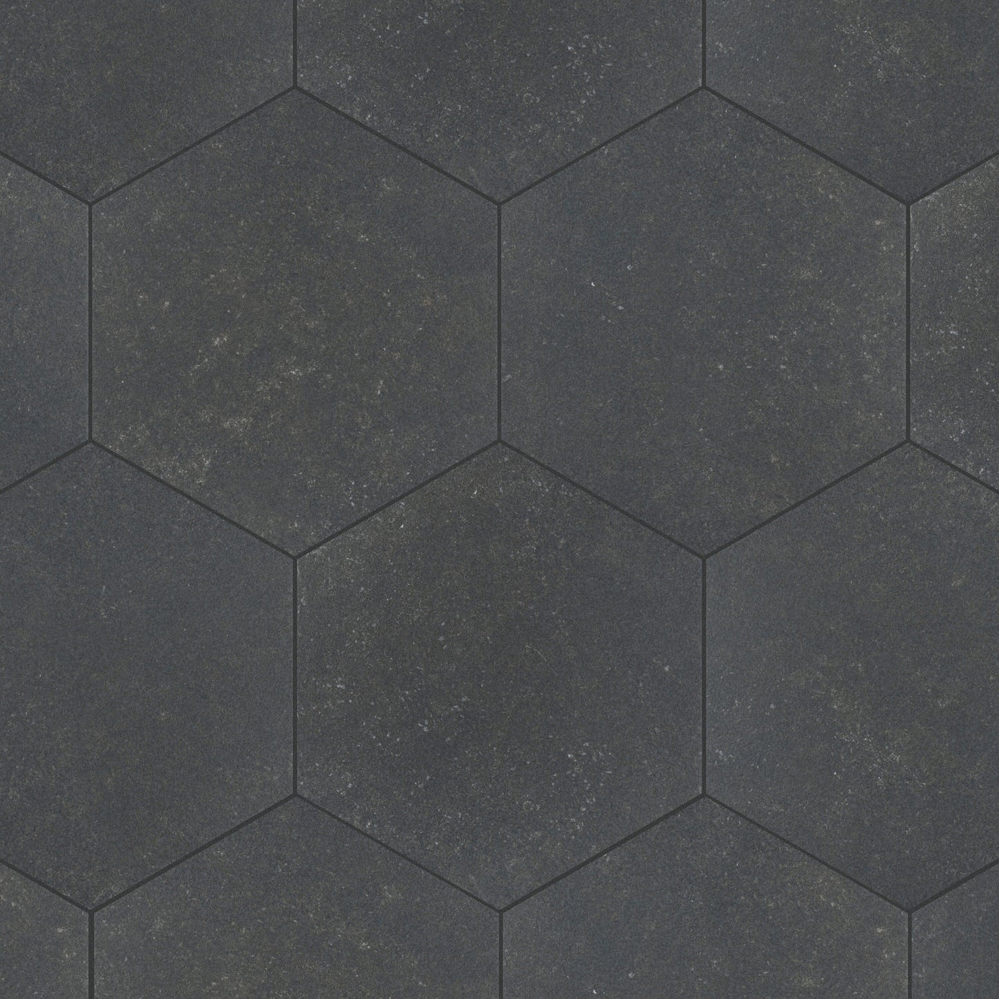Affinity Tile Traffic Hex Dark Grey 9-in x 10-in Matte Porcelain Cement look Hexagon Floor and Wall Tile product image