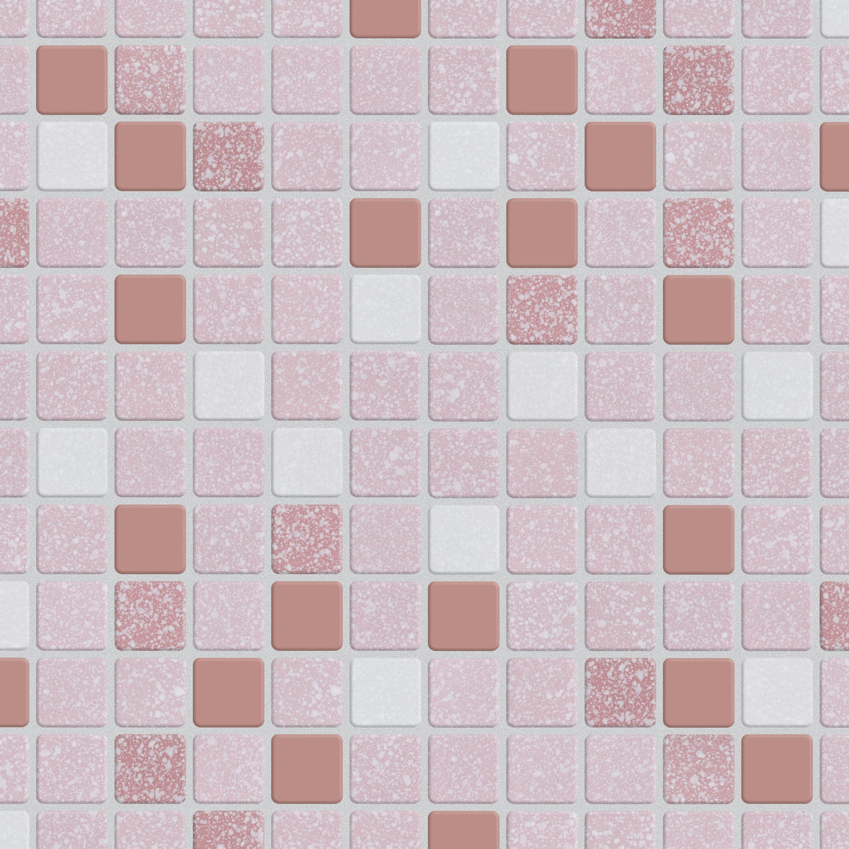 Affinity Tile Crystalline Square Pink 12-in x 12-in Multi-finish Porcelain Mosaic Floor and Wall Tile product image