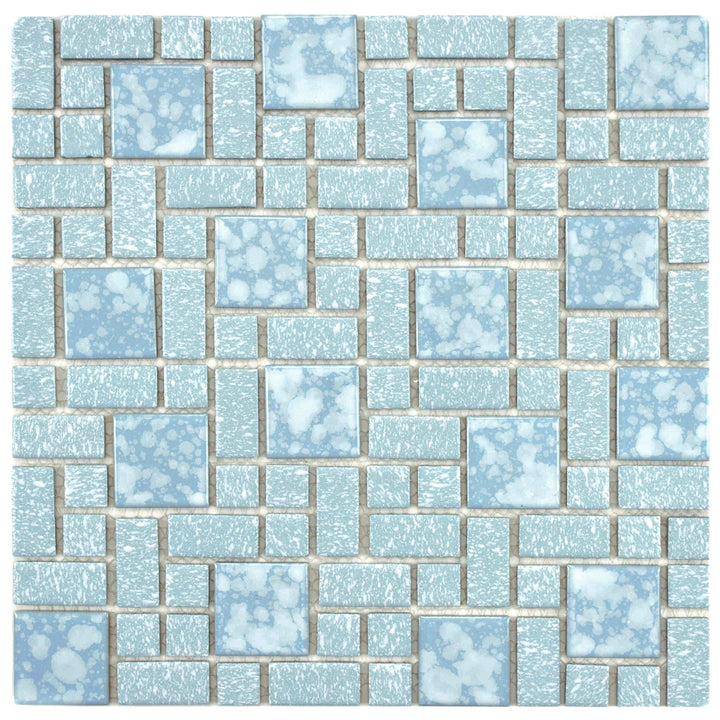 Affinity Tile University Blue 12-in x 12-in Multi-finish Porcelain Mosaic Floor and Wall Tile product image