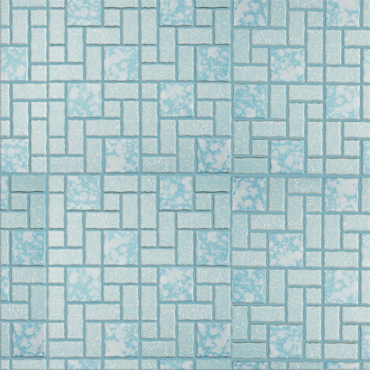 Affinity Tile Academy Blue 12-in x 12-in Multi-finish Porcelain Mosaic Floor and Wall Tile product image