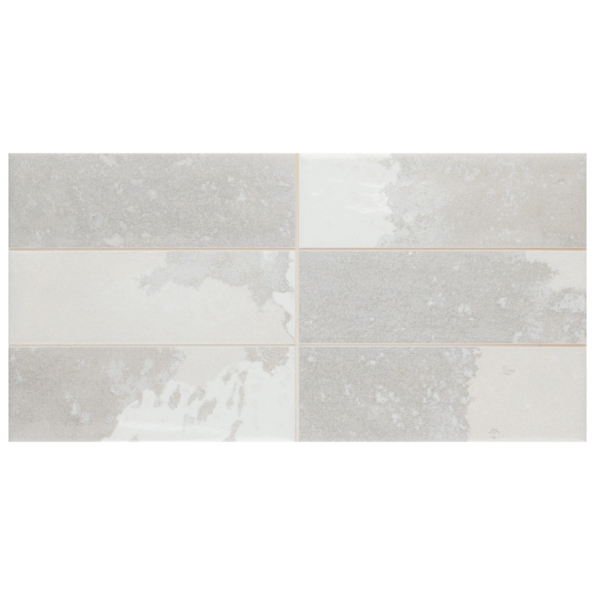 Affinity Tile Kings Luxe Tradition Brick Silver 8-in x 16-in Multi-finish Ceramic Wall Tile product image