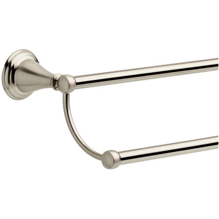 Delta  Windemere 24-in Brushed Nickel Wall Mount Double Towel Bar