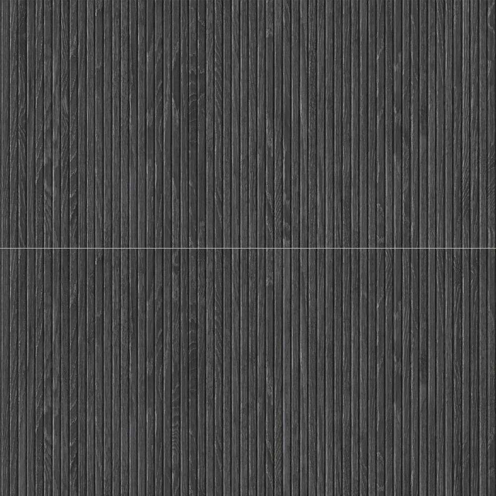 The Tile Life Marqueterie Black 24-in x 48-in Matte Porcelain Wood look Floor and Wall Tile product image