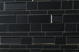 Elida Ceramica Night Reflections 12-in x 12-in Glossy Glass Linear Mosaic Wall Tile (0.95-sq ft)