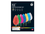 GE Color Effects 8-Marker Color-Changing LED G60 Christmas Pathway Light Set with Remote