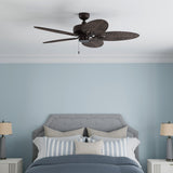 Harbor Breeze Tilghman II 52-in Bronze Indoor/Outdoor Ceiling Fan (5-Blade)