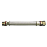 3/4 in. MIP x 7/8 in. Compression x 18 in. Stainless Steel Water Heater Supply Line - Super Arbor