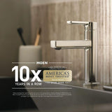 1-Spray Eco-Performance 4 in. Hand Shower with Slide Bar in Brushed Nickel