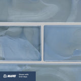 Elida Ceramica Blue 12-in x 12-in Glossy Glass Brick Mosaic Wall Tile
