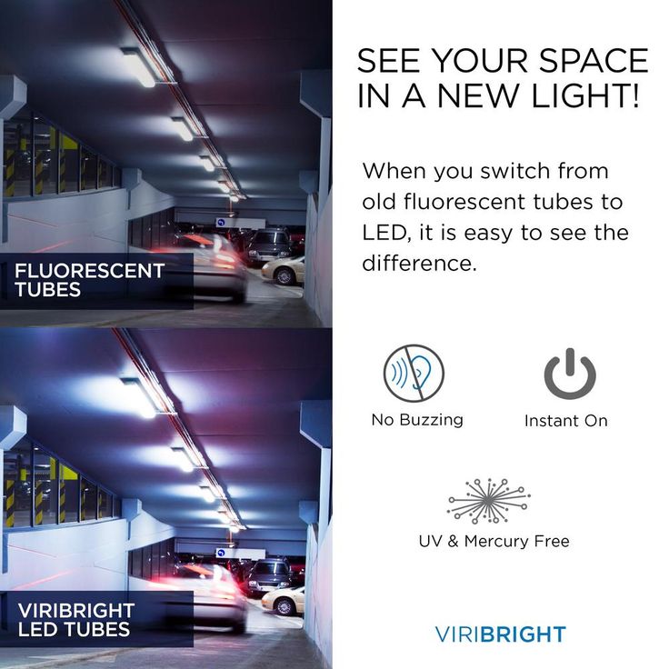 Viribright 4 ft. 40-Watt Equivalent Cool White (4000K) Type A & B Hybrid Linear T8 LED Tube Light Bulb (12-Pack)