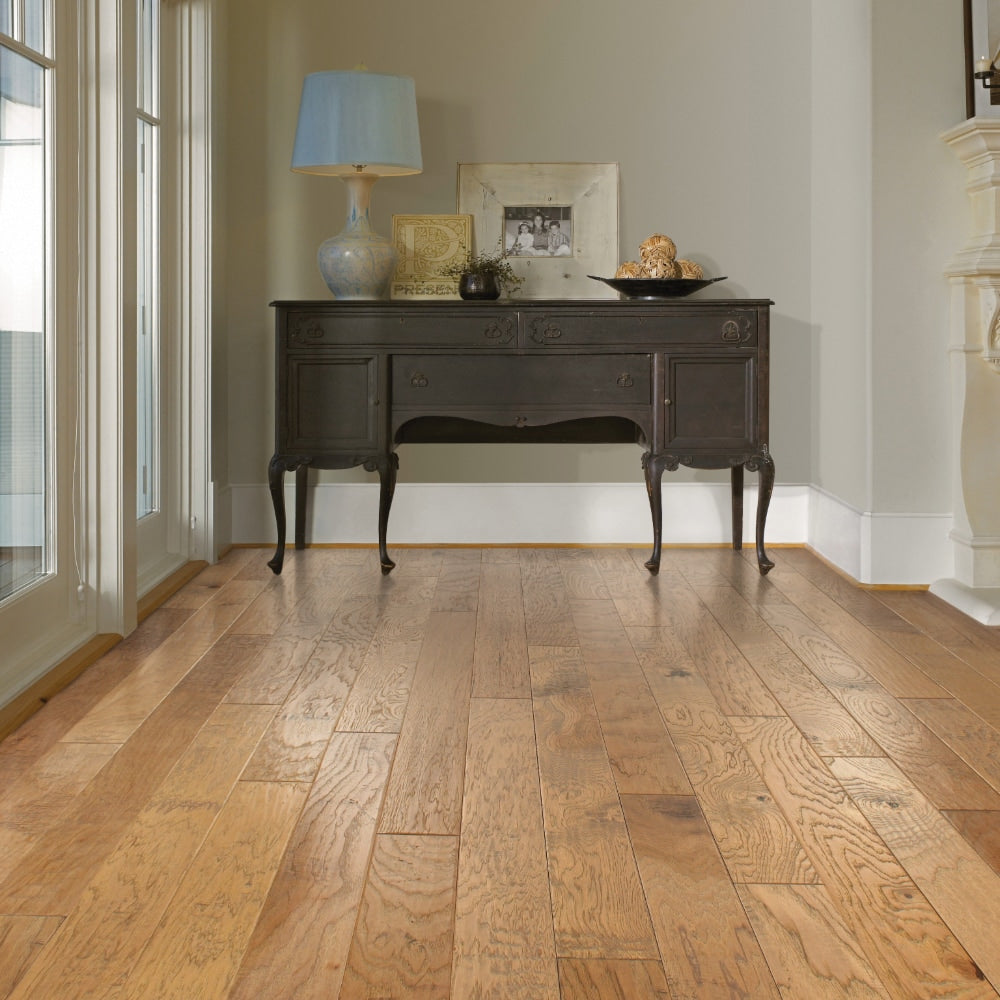 Shaw Hickory Bungalow hardwood flooring — installed room view