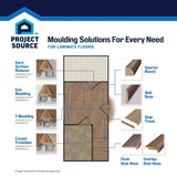 SimpleSolutions 2.37-in x 78.7-in Trafford Oak Prefinished Stair Nosing