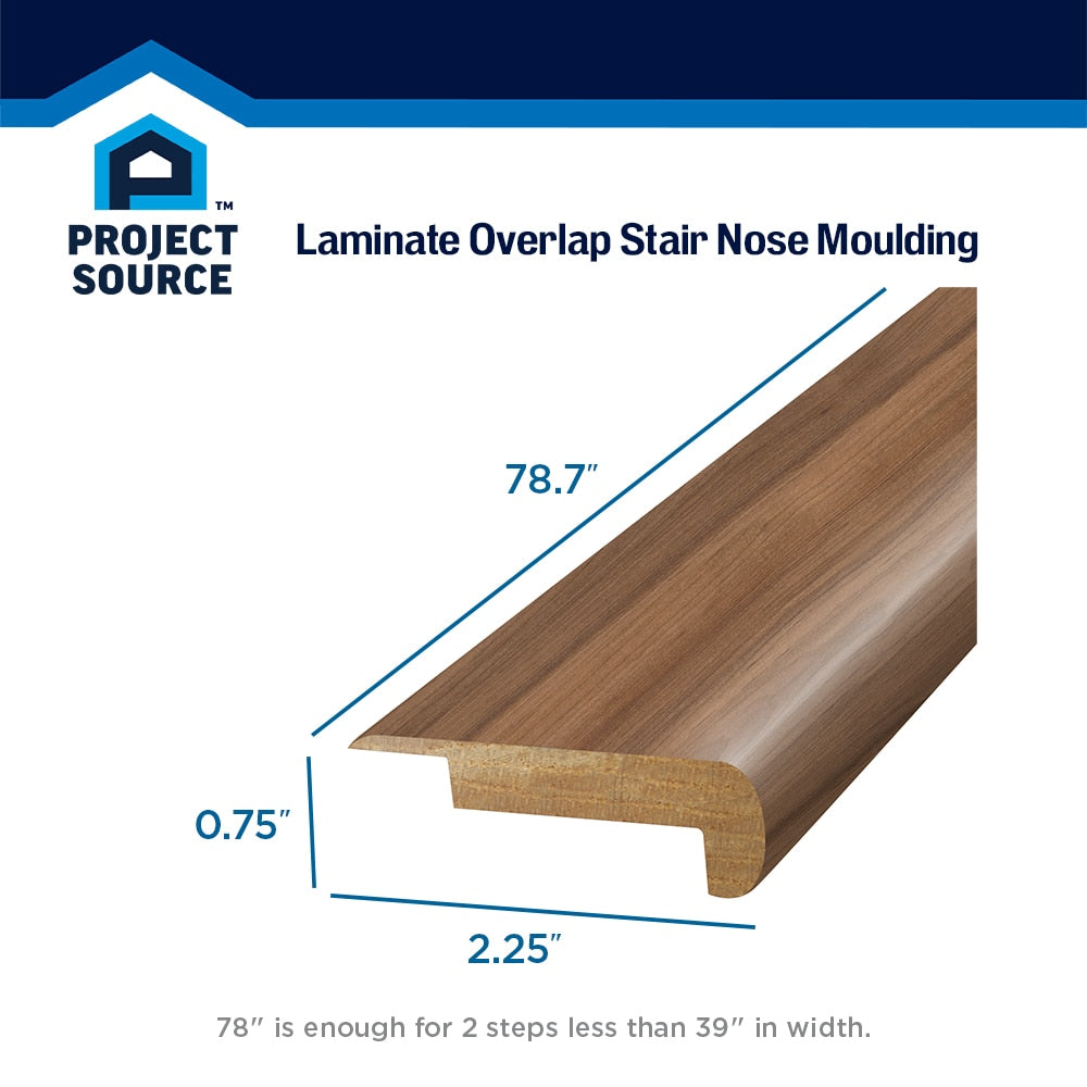SimpleSolutions 2.37-in x 78.7-in Natural Oak/Ginger Hickory Prefinished Stair Nosing
