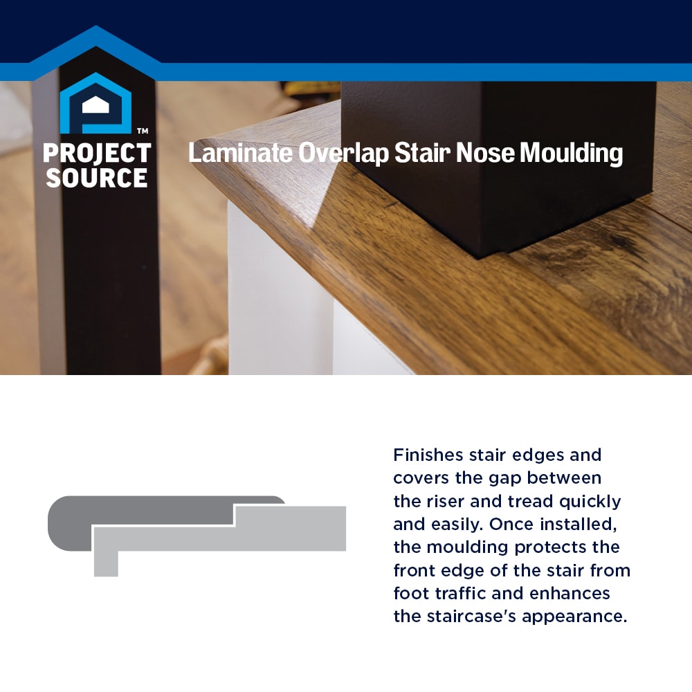 SimpleSolutions 2.37-in x 78.7-in Westend Apple Prefinished Stair Nosing