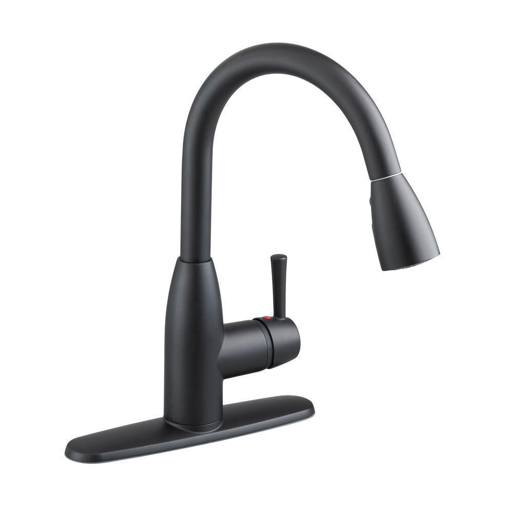 Fairbury Single-Handle Pull-Down Sprayer Kitchen Faucet in Stainless Steel - Super Arbor
