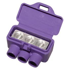 Alumiconn 3-Port Al/Cu 10-Pack Purple Al/Cu Wire Connectors - Hardwarestore Delivery