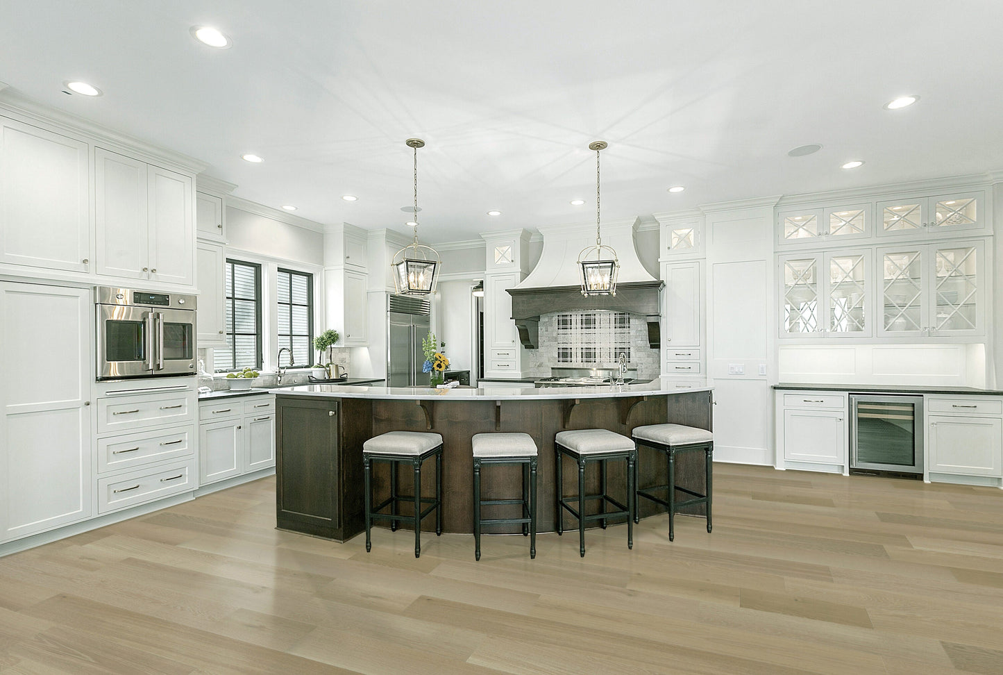 CALI European white oak California Cask hardwood flooring — installed room view