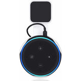 AC Outlet Wall Mount Compatible with Echo Dot (3rd Gen) - Flexible Mounting for Your Alexa Smart Speaker (1-Pack, White) - Super Arbor