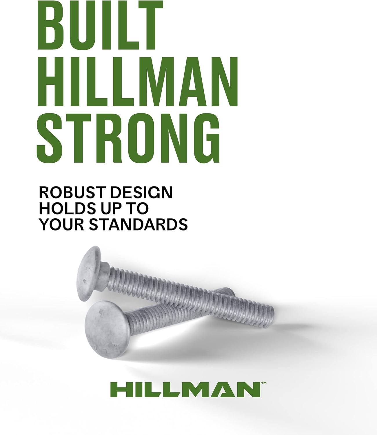Hillman 3/8 in. x 1 in. Hot-Dipped Galvanized Steel Carriage Bolts, 100-Pack
