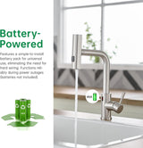 Cenosa Touchless Kitchen Faucet with Motion Sensor and Pull Down Sprayer, Brushed Nickel