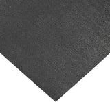 Rubber-Cal "Recycled Flooring" Black Rubber Mat, 1/4 in. x 4 ft. x 4 ft.