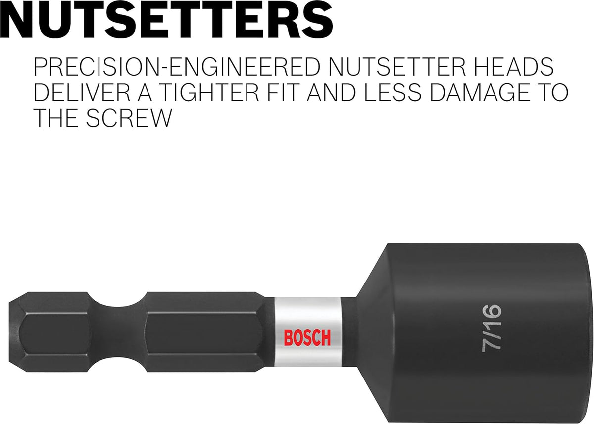 Bosch Custom Case 4-Piece 1/4-in x 1-7/8-in Nutsetter Impact Driver Bit Set