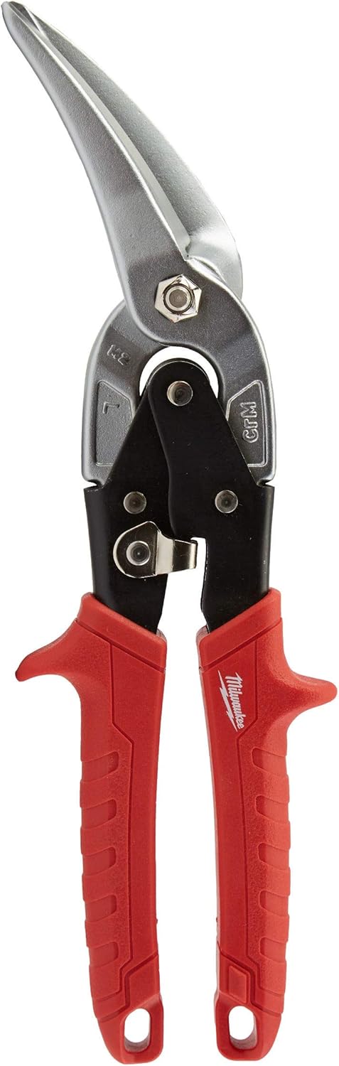 Milwaukee Left and Right Offset Aviation Snips 2‑Pack, Forged Stainless Blades
