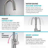 KRAUS Oletto Single Handle Bar Kitchen Faucet, Chrome, KPF-2600CH